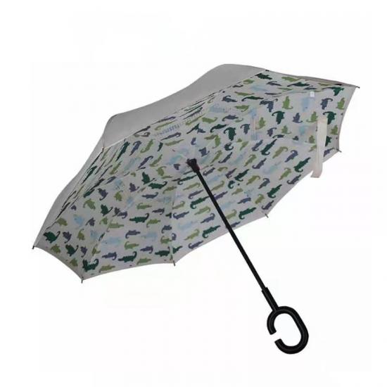 c Griff wasserdichter invertierter Regenschirm