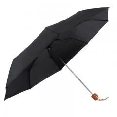schwarzer faltender Regenschirm