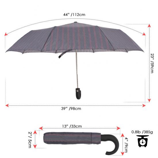  35in 3-facher automatischer offener Regenschirm