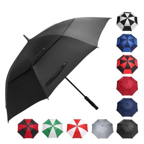54-Zoll-Doppelschichten Entlüftete Baldachin Golf-Regenschirme