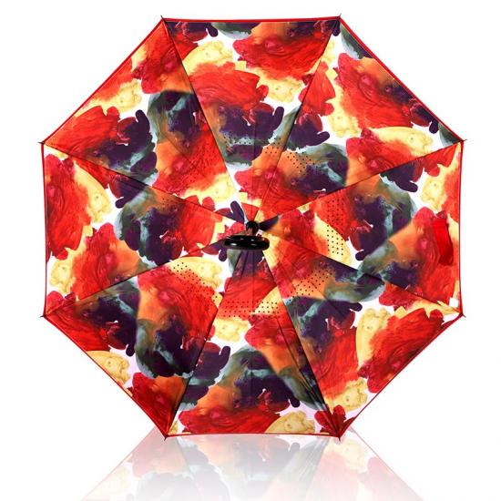 Compact Print Invertierter Regenschirm Custom