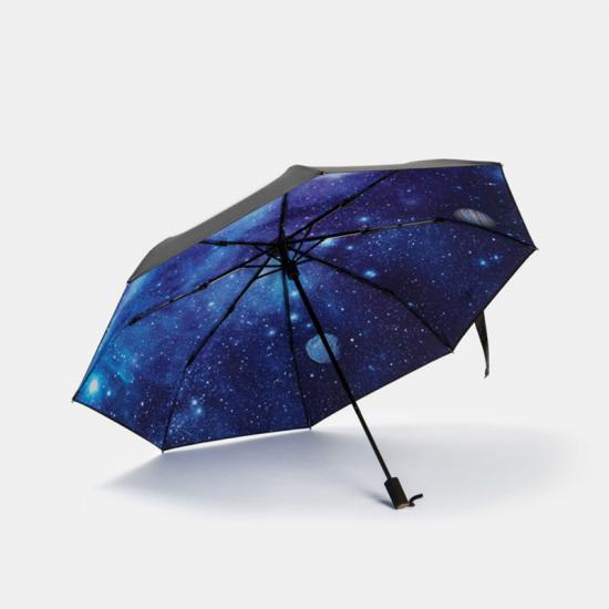 Sternenhimmel drucken Falten der Sonne Regenschirm