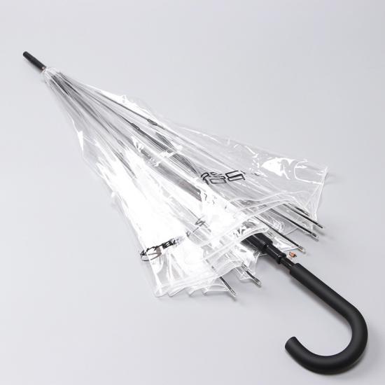 Custom Straight Golf Promotion Klarer transparenter Regenschirm
