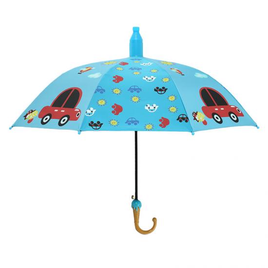 Kundenspezifische Vinyl-Dinosaurierkarikatur-Kinder-Regenschirm