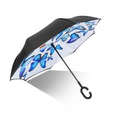 Rückwärts-Doppelschicht-Regenschirm