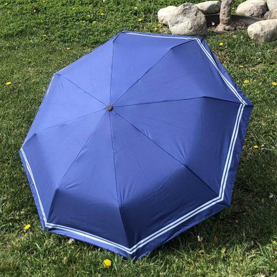 UV-Schutzhandbuch Klappgestreifter Regenschirm