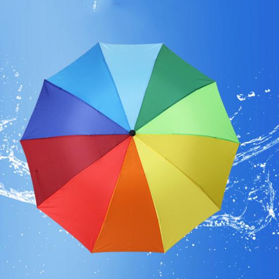 Werbeartikel Großer Regenbogen-Geschenk-Regenschirm