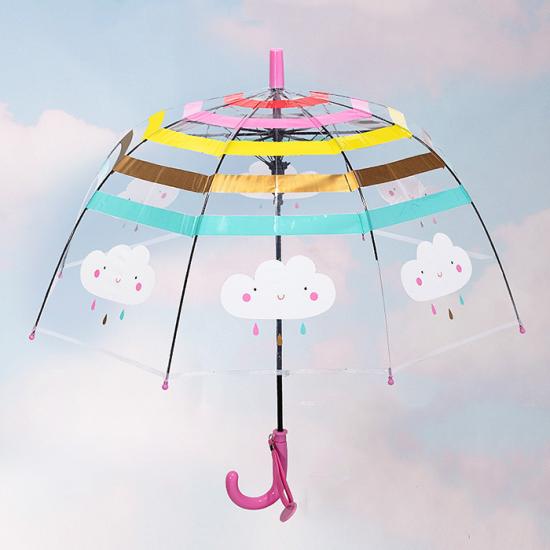 Kinder transparenter Regenschirm