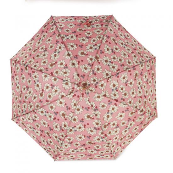 Retro Simple Print Damen Regenschirm mit langem Griff