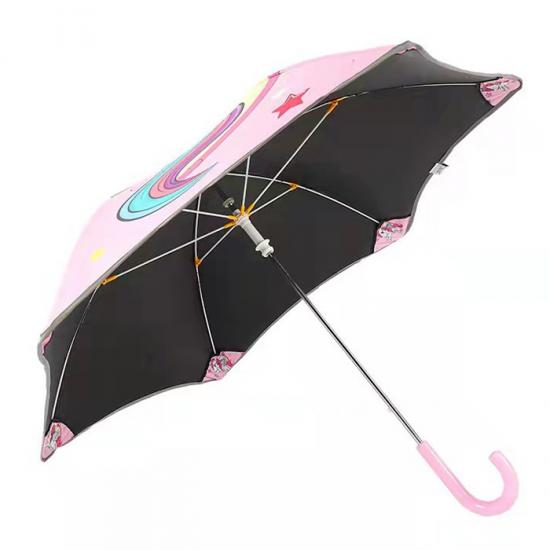 Cartoon Kinder Regenschirm Sicherheit Leuchtender Regenschirm