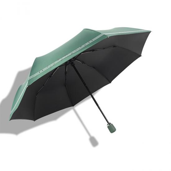3 faltender automatischer kleiner frischer Regenschirm