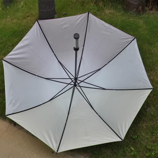 Bunte silber beschichtete UV-Schutz-Golf-Regenschirm