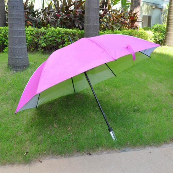 Bunte silber beschichtete UV-Schutz-Golf-Regenschirm