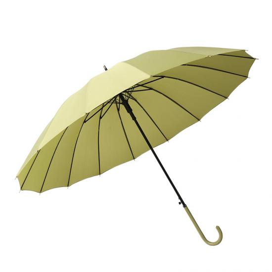 Regenschirm mit langem Griff, weiblicher bedruckter LOGO-Werbeschirm