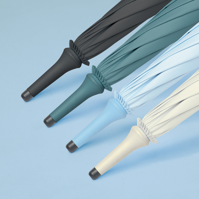 Kundenspezifischer Regenschirm-Entwurfs-großer langer Handgriff-Golf-Regenschirm-Werbungs-Regenschirm
