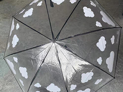 Der Prozess für die Reihenfolge des transparenten Regenschirms